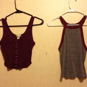 2 crop tops
